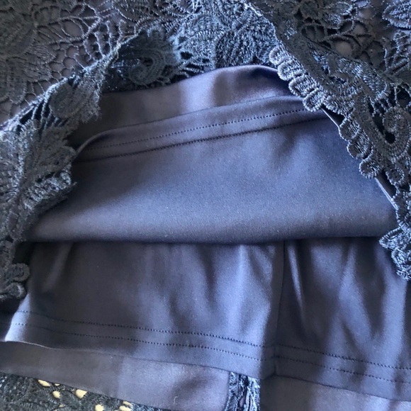 Adrianna  Papell Navy Strapless Dress - Picture 2 of 4